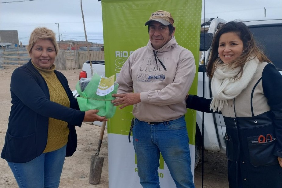 SAO: realizan forestacin urbana en lotes del programa Suelo Urbano