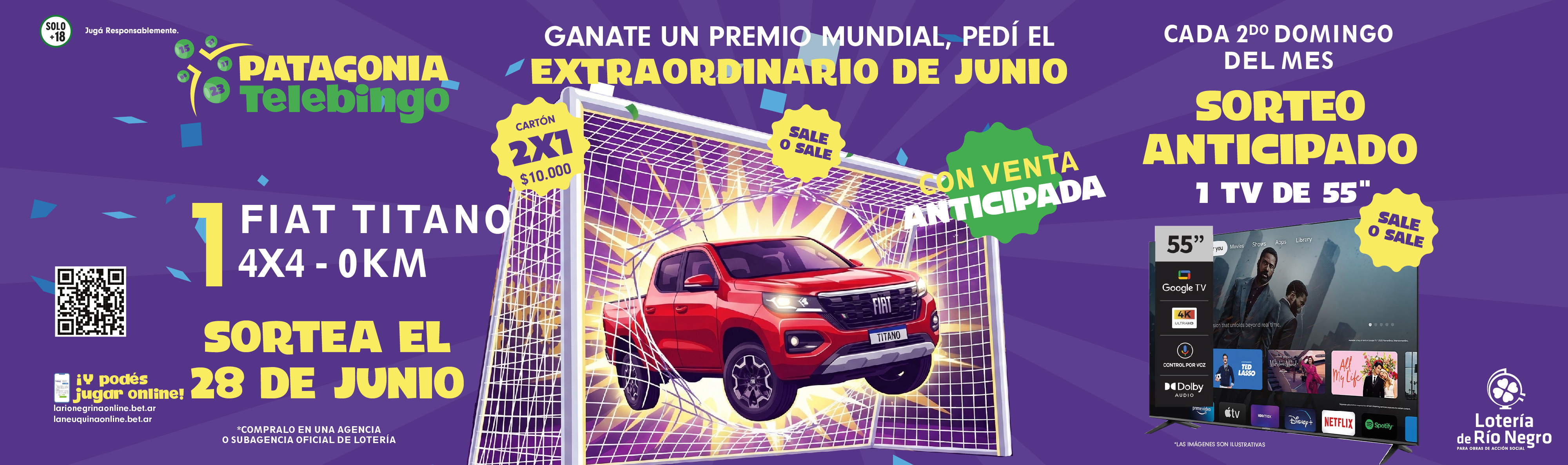 Sorteo extraordinario Patagonia TB